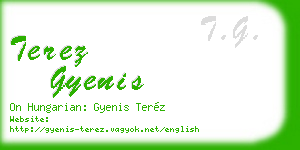 terez gyenis business card